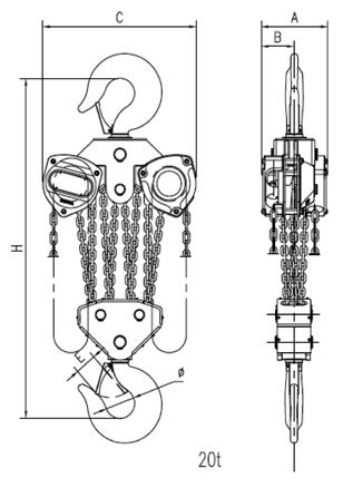 Lyftblock/Chain Hoist 250, 500, 1000, 2000, 3000 kg LYFTBLOCK/CHAIN HOIST -14 5000 kg 10 000 kg 20 000 kg (Red) 1411 1412 1414 1416 1417 1419 1423 1427 Model (Black) 1411B* 1412B* 1414B* (Chrome)