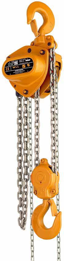 Lyftblock Chain Hoist Lyftblock/Chain Hoist CB 500, 1000, 1500, 2000, 2500, 3000, 5000, 7500, 10 000 kg Robust konstruktion Hög teknisk
