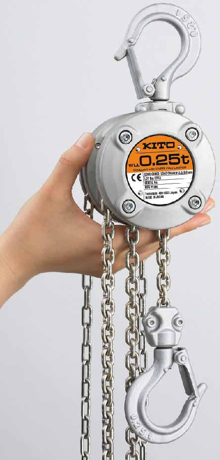 design Aluminium body with recessed screw heads High technical performance Extremely low weight Close step interchange Swivel hooks with latch and security mode Equipped with overload protection