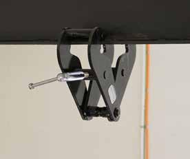 Balkkläor Beam Clamps Balkkläa/Beam Clamp 50 1000, 2000, 3000, 5000, 10 000 kg Låg bygghöjd genom inbyggd bärbygel 49 Lätt och säkert montage Låg bygghöjd genom inbyggd bärbygel Fast, säkert grepp om