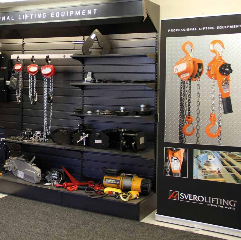 5 SVERO - THE HOUSE OF KNOWLEDGE Svero Lifting works closely with the best manufacturers of lifting equipment.