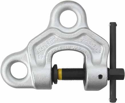 Skruvkläa Screw Clamp Skruvkläa/Screw Clamp SBBE 2000, 4000 kg Skruvkläan är speciellt användbar för för vertikala/horisontella, rotation och transport av stålplåtar, balkar och stålkonstruktioner m.