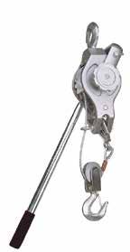 Spaklyftblock Ratchet Puller Spaklyftblock/Ratchet Puller 15 SL 12 500, 1000 kg Kompakt och lätt konstruktion Roterbara krokar med säkerhetsspärr Handtaget konstruerat att böja sig vid