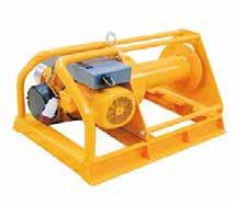 winches. When lifting, an electric winch or installation, must include: limit switch and load limiter from 1,000 kg.