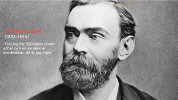 Nu ska vi titta närmare på hur Nobelpriset fungerar, dess grundare Alfred Nobel och några av de insatser som blivit belönade.