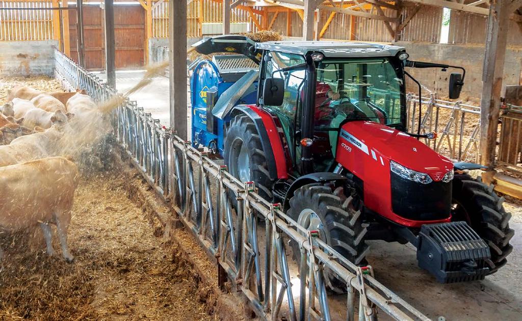17 FRÅN MASSEY FERGUSON Robust och modern bakaxel MF 4700-, MF 5700- och MF 6700-traktorerna är byggda för hårt arbete och för att möta dessa krav är de