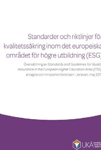 Antagning av studenter, progression, erkännande och utfärdande av examensbevis 1.5. Undervisande personal 1.6. Läranderesurser och studentstöd 1.