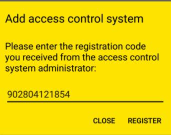 Figur 46: Registreringskod från sms:et Om AirKey-appen ännu inte har installerats på smarttelefonen ska du gå tillväga på följande sätt: Klicka på länken i