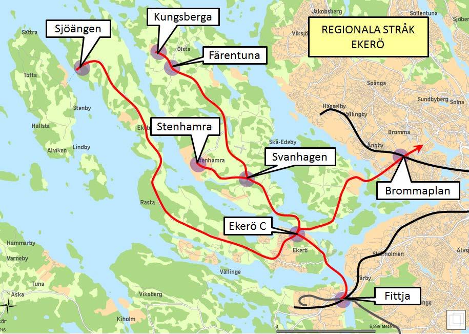 20(65) 5.9.4 Stomtrafik och övriga regionala stråk Med regionala stråk avses den trafik som utöver stomtrafiken har stor betydelse för den regionala och mellankommunala tillgängligheten.