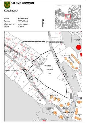 Den 3 mars 2008 beslutade kommunstyrelsen i Salems kommun att 1. ge kommunens plan- och exploateringsenhet i uppdrag att upprätta ett detaljplaneprogram över del av fastigheten Salem 5:68 m.fl. 2. ge kommunens plan- och exploateringsenhet i uppdrag att förhandla fram ett planeringsavtal med Järntorget Bostad AB för ovan nämnda planområde 3.