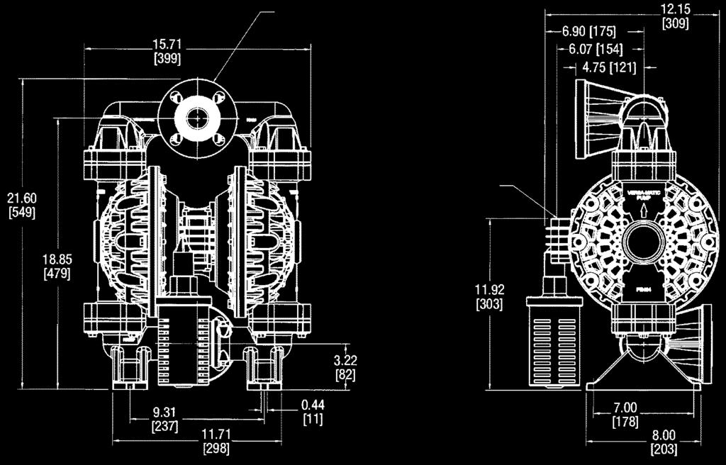 METER 9 8 8 7 7 6 6 4 4 3 3 2 2 1 1 E4 1 1/2 Plastpump 8,4 7,7 7,,6 3,,7 VOLYM PER SLAG 1,17 L 68 12 TRYCKLUFTTRYCK Kapacitet max.................. 272 lpm Materialansl.