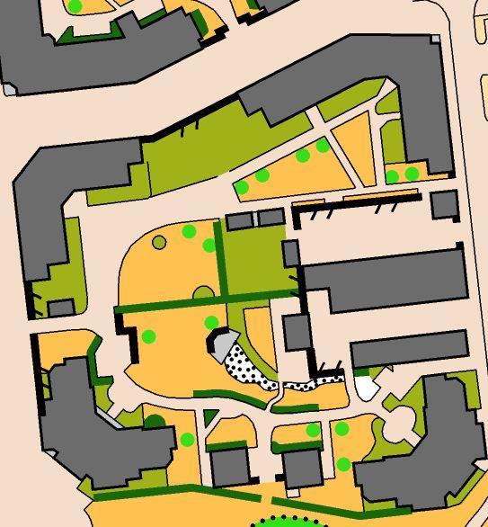 Terräng Tävlingsområdet består till största delen av detaljerade bostadskvarter med en blandning av flerfamiljshus, kedjehus och villor. Även parkmark förekommer. Mycket flackt.