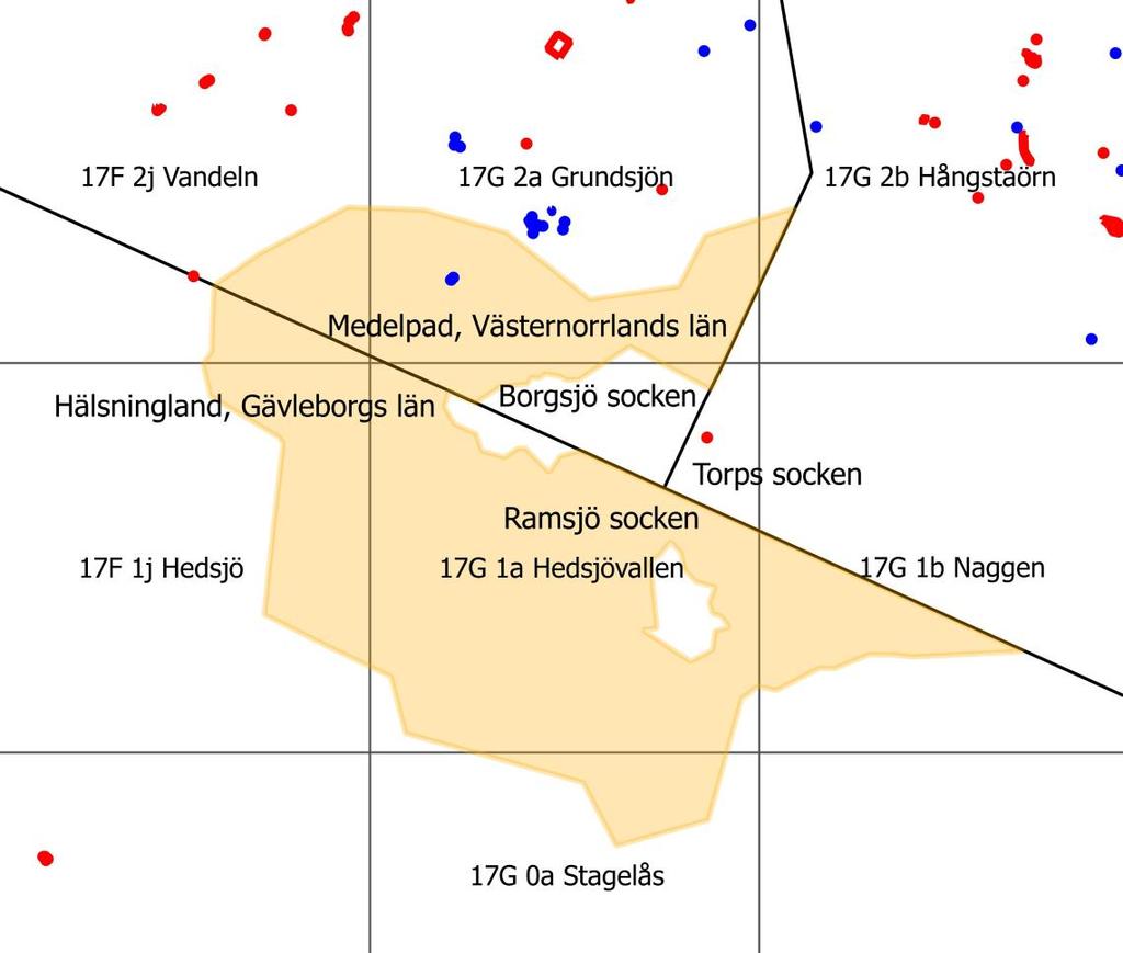 med mellanliggande stråk av myrmark, tjärnar och sjöar. Största delen av utredningsområdet består av markberedd skogsmark.