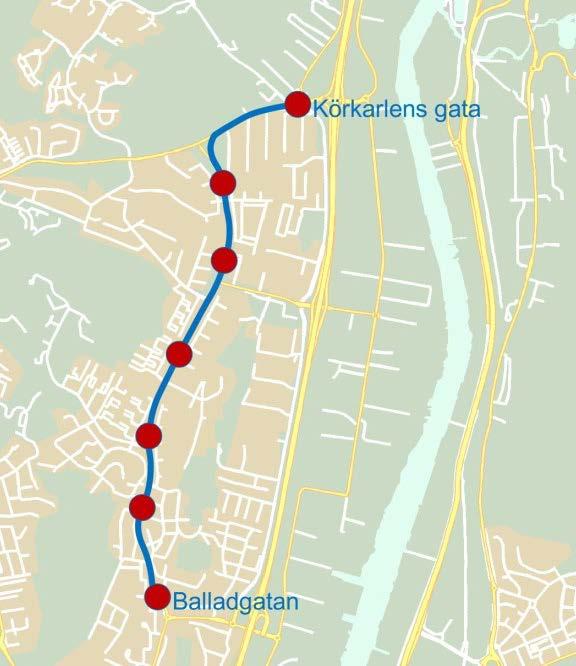 Citybuss Backastråket förberett för spårutbyggnad