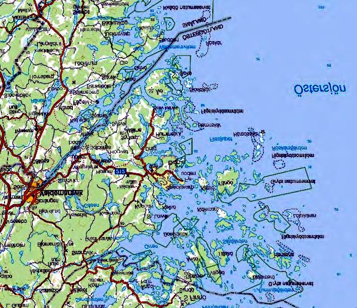 Karta 9 Bilaga 1 Utvidgade strandskyddsområden vid kust- och skärgården i Valdemarsviks kommun Tillhör Länsstyrelsens beslut 2015-01-12 Dnr 511-4534-14 = Utvidgat strandskydd = Detaljplanelagt område