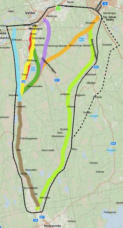 Kort historik 2012: inleddes en alternativsökning där sju vägkorridorer som har varit aktuella i tidigare utredningar studerades