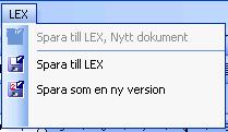 12 Lex formatmallar För att själv kunna bestämma vissa format i mallarna, så kan man använda Lex formatmallar. Dessa formatmallar läggs in i resp.