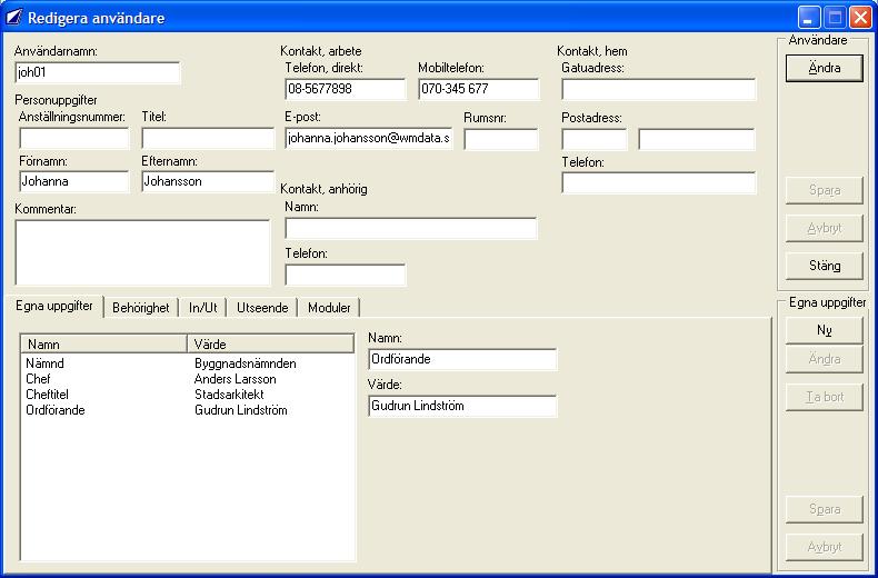 2 Valbara systemvariabler De variabler du kan välja på beror på version av Lex. Dessa variabler finns beskrivna i under Namn på systemvariabler på sida 8. 2.