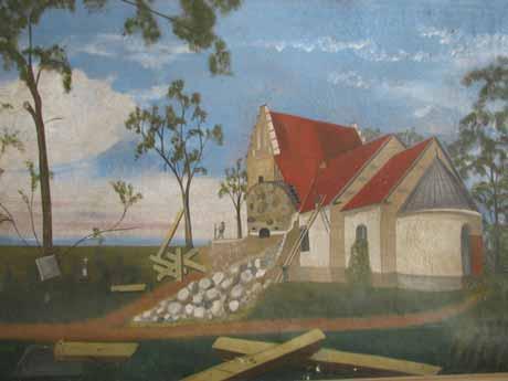 Rivning av Tranås medeltida kyrka.