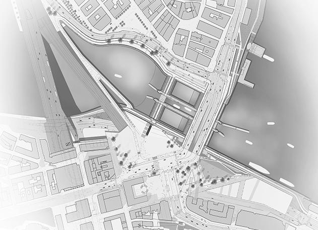 Stadsgårdskajen, sektion.