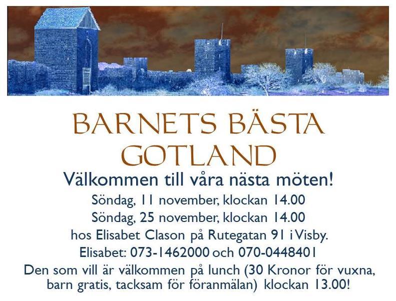 DELTA I BARNETS BÄSTA! Lär känna andra drabbade föräldrar där du bor och börja träffas.