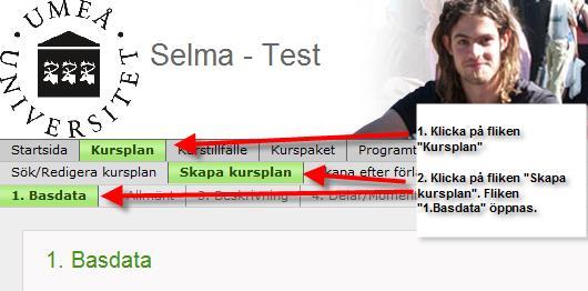 Inläggning av ny kursplan i Selma Läs igenom Regelverket för grund- och avancerad nivå vid Umeå universitet innan du påbörjar arbetet med att skapa en ny kursplan.