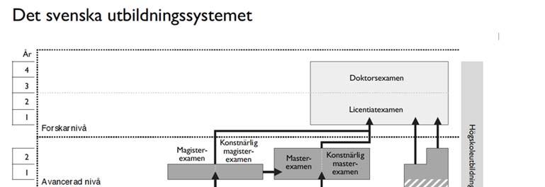 Konstnärliga examina Konstnärliga examina utfärdas på alla tre nivåer.