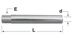 6 30 mm 2 mm 5 SBT09710 M4 x.7 30 mm 2 mm 5 SBT09720 M5 x.8 40 mm 3 mm 5 SBT09730 M6 x 1.0 50 mm 4 mm 5 SBT09735 M7 x 1.0 55 mm 5 mm 5 SBT09740 M8 x 1.25 55 mm 5.