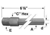 07 5 ET09810 M4 x.7 3/16 1/8.07 5 ET09820 M5 x.8 1/4 3/16.12 5 ET09830 M6 x 1.0 1/4 3/16.12 5 ET09835 M7 x 1.0 5/16 1/4.18 5 ET09840 M8 x 1.25 5/16 1/4.