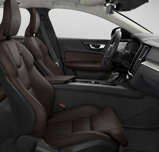 VOLVO V60 Komfortstol Sportstol Inuti din Volvo V60 Inscription är du omgiven av omtänksam lyx, med genuina material och utsökt hantverk vart du än vänder dig en sinnlig upplevelse som förstärks av