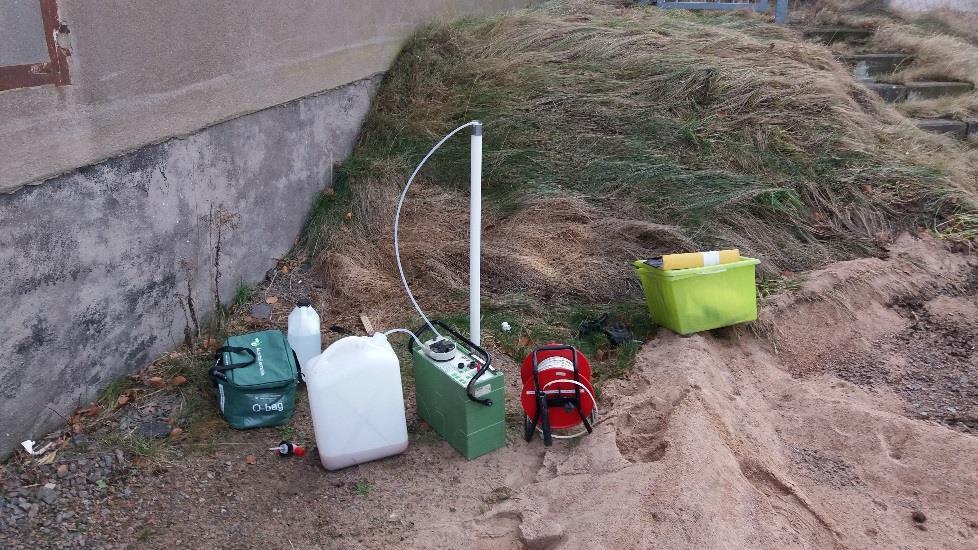 Installation av porgasfilter i 17PL06, markerat med