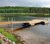 Om isarna rör sig runt bryggan kan den förflyttas och förankras på en mer skyddad plats till vintern.