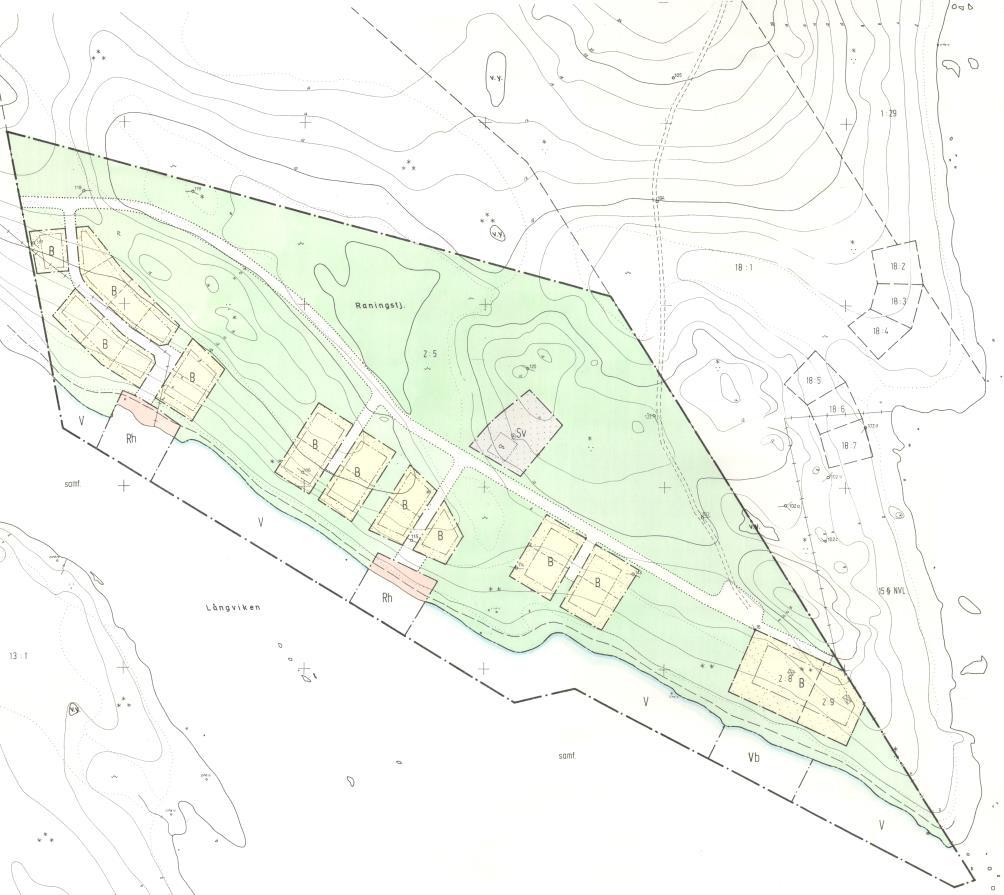 En förtätning av bebyggelse i Långviken bör vara möjlig, för det krävs detaljplan. Avloppen löses enskilt inom varje fastighet.