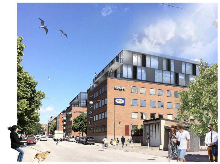 disponering av ytor/trapphus Stettin 9, perspektiv