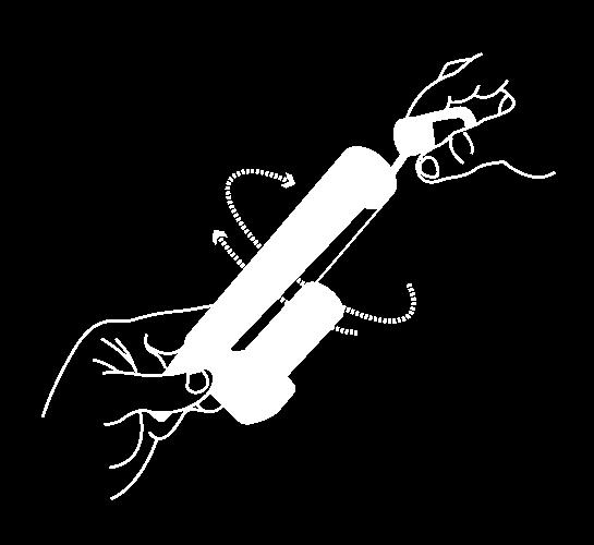 Instruktioner om förberedelse av Penthrox-inhalatorn och korrekt administrering finns i figurerna nedan. 1.