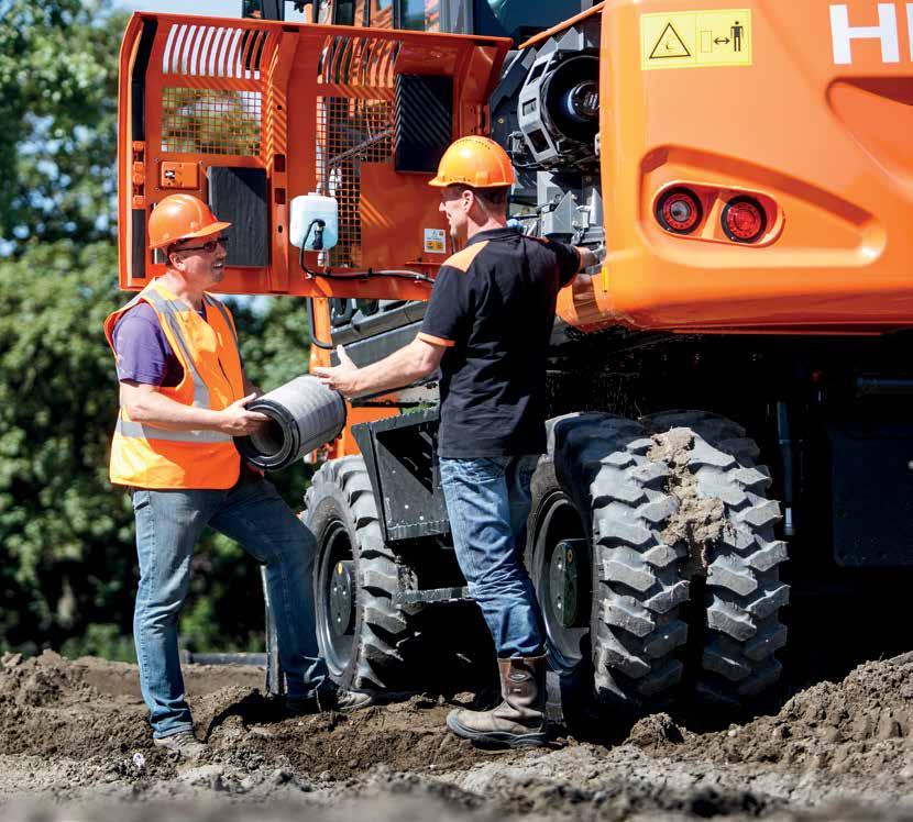 Global e-service Teknisk support Hitachi reservdelar Utökad garanti och serviceavtal Varje ny Hitachi Zaxis-6 täcks till fullo av tillverkarens garanti.
