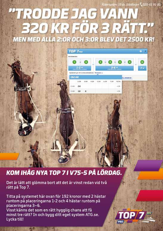 I samarbete med Travronden Åldersgräns år.