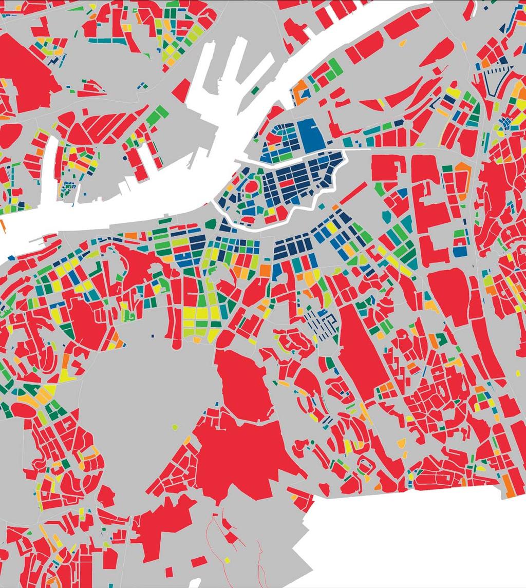 GÅRDSYTA INDIKATOR Ny forskning från KTH (Minoura 2015) har visat att storleken på gårdsyta avgör funktionalitet. En gård bör vara tydligt avgräsad och större än 1500 kvm.