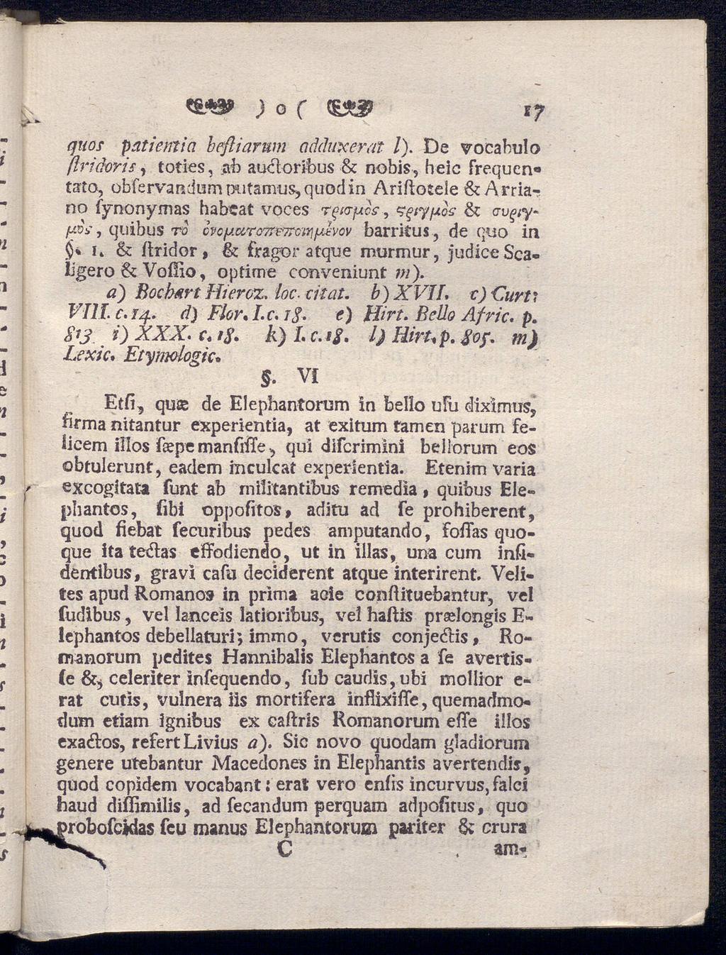 ) o ( quos patientia beftiarum adduxerat /). De vocabulo (IriåoYts, toties,.