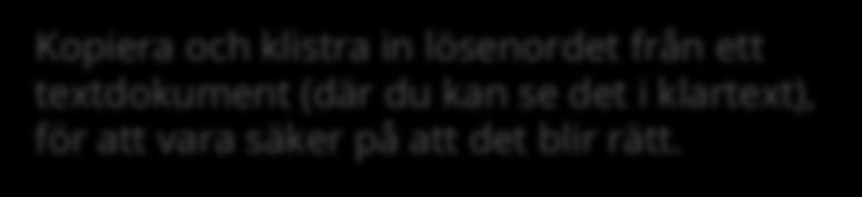 se Användarnamn och Lösenord (det användarnamn och