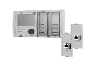 styrning och manövrering av I/O-muduler till modulo 5 stationen Direktverkande brytare och reglage Indikering med flerfärgade LED Indikering av manuellt läge Spänningsmatas från stationen Del av