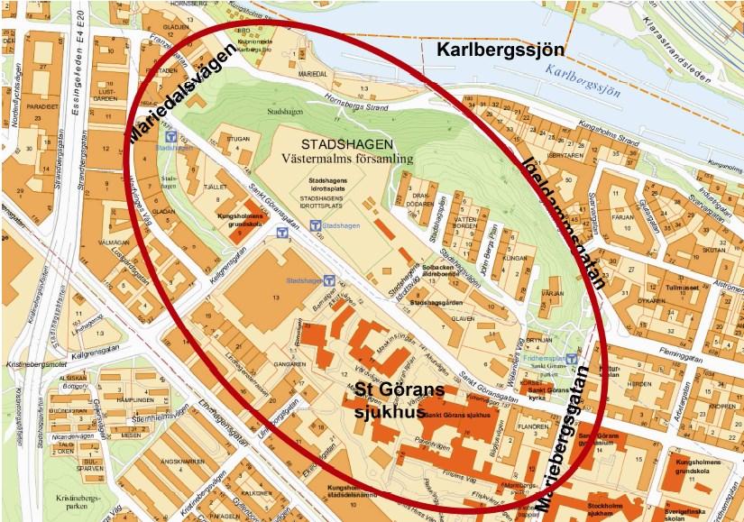 Sida 2 (14) Bakgrund Nordvästra Kungsholmen genomgår, i enlighet med beslut i stadsbyggnadsnämnden 2002, en omvandling från ett industriområde till en stadsdel med tätare bebyggelse och ett mer