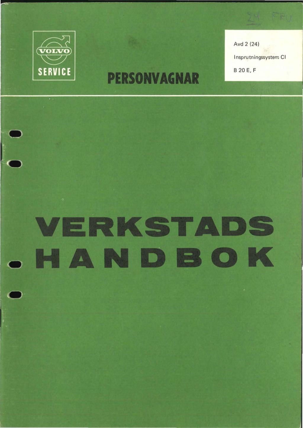 Avd 2 (24) Insprutningssystem el