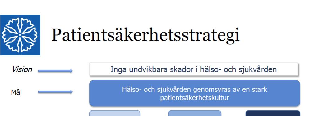 Systematisk kvalitetsförbättring av patientsäkerhetsarbetet hetsarbetet.