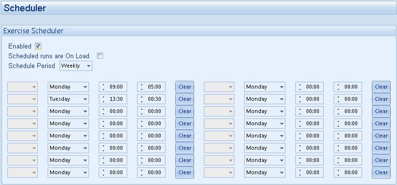 Front Panel Configuration 18 KALENDER DSE8600 Seriens moduler innehåller en inbyggd kalender som automatiskt kan starta och stoppa generatorn.