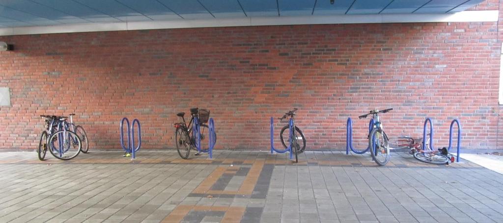 I den nya planen kommer cykelparkering ordnas på kvartersmark och i garage.