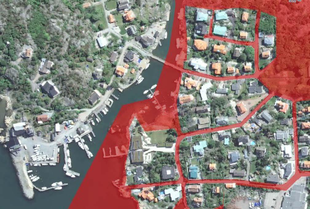 Kommunalägd mark med röd markering Planförhållanden Översiktsplanen för Göteborgs