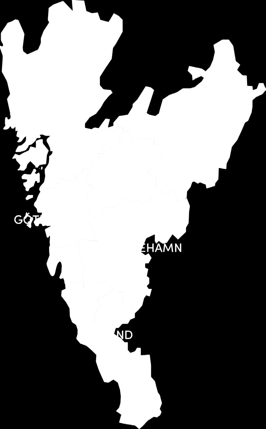 Equmenia har delat in Sverige i sju regioner. Equmenia väst är en av dem, vilken är indelad i sex närområden. Idag består Equmenia väst av 100 föreningar med ca 5300 medlemmar i 155 församlingar.