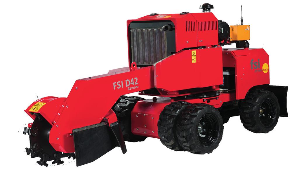 kg D42: Stubbfräs med 4WD och dieselmotor D42 REMOTE: Stubbfräs med