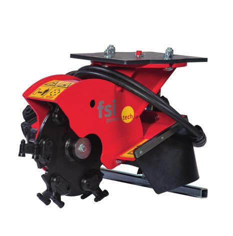 H20 / H40 / H52 / H65 Hydraulisk H20 Max.: 24,5 mm H40 Max.: 52,0 mm H52 Max.: 61,5 mm H65 Max.: 82,5 mm Modell Frässkiva Oljeflöde Max.